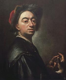 Peter Johannes Brandl Self portrait oil painting image